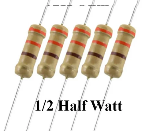 .Résistances 1/2W