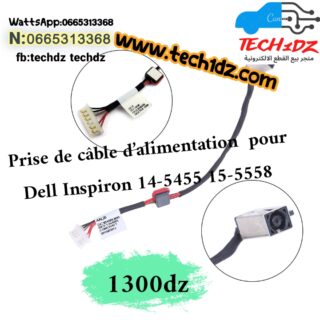 Prise de câble d'alimentation cc de haute qualité, pour Dell Inspiron 14-5455 15-5558 KD4T9 DC30100UD00