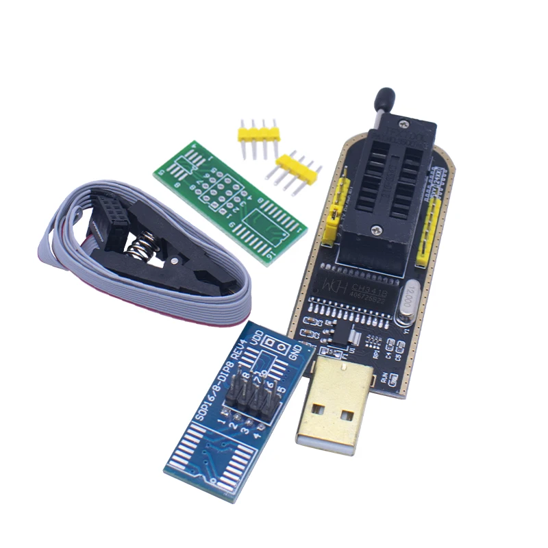 CH341A 24 25 série EEPROM Flash BIOS CH341 Module de programmeur USB + Clip de Test SOIC8 SOP8 pour EEPROM - الصورة 5