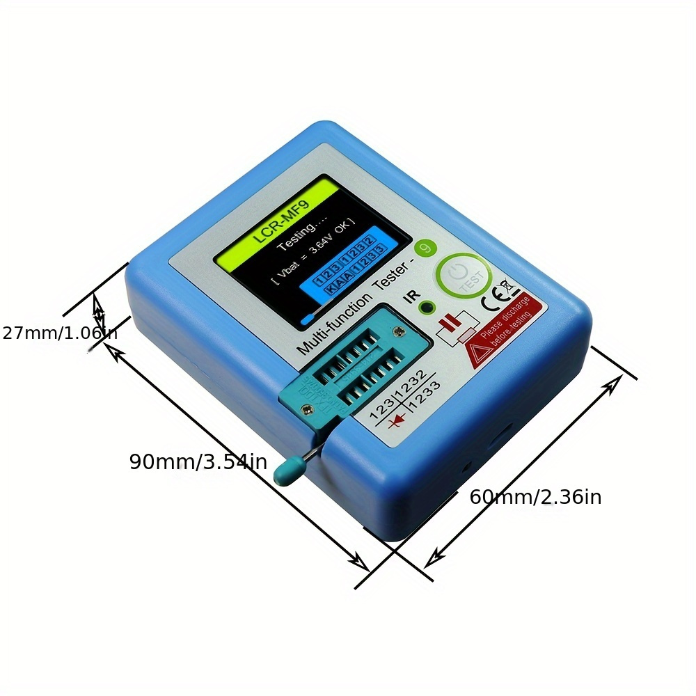 LCR-MF9 USB Rechargeable Digital LCR Meter, h0.01 précision Multifonction Testeur - الصورة 2