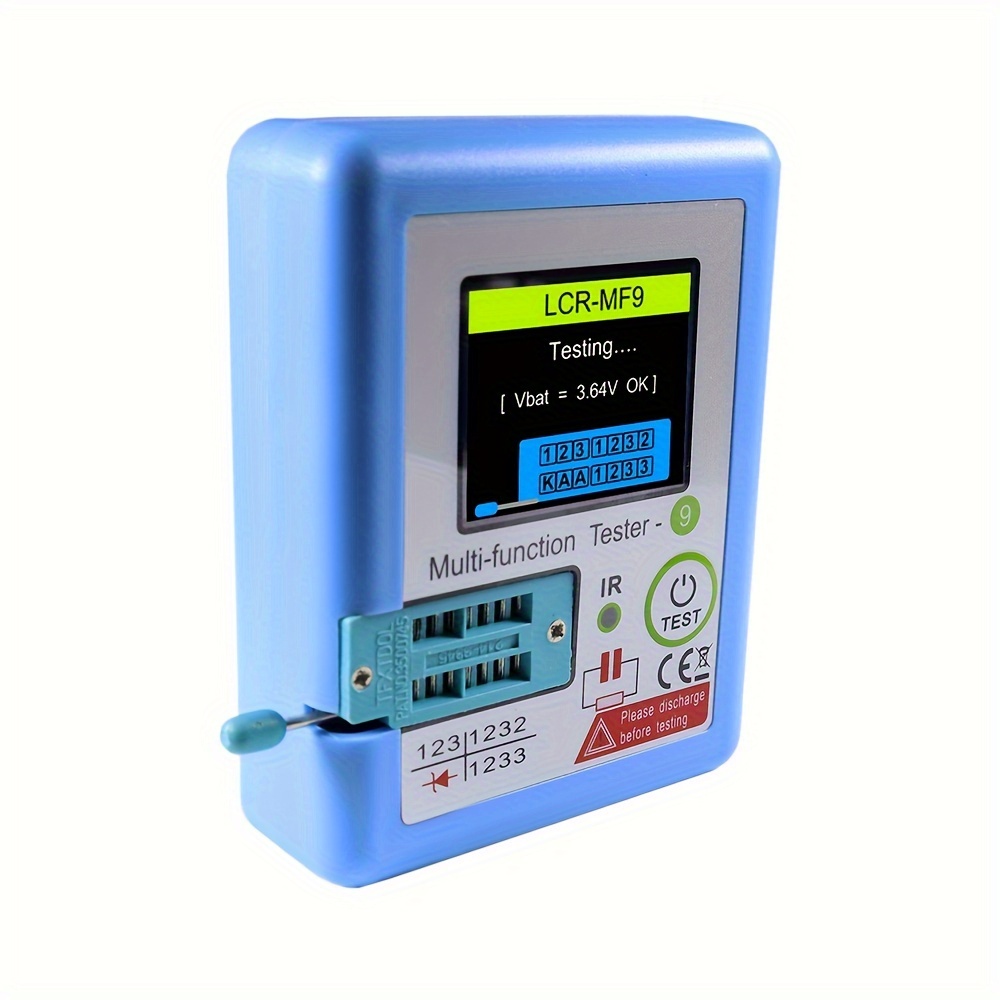 LCR-MF9 USB Rechargeable Digital LCR Meter, h0.01 précision Multifonction Testeur