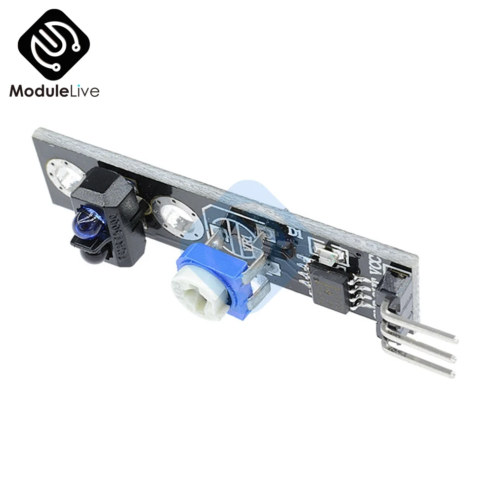 capteur IR réfléchissant infrarouge TCRT5000, Module de suivi de ligne 3.3-5V pour voiture intelligente - الصورة 4