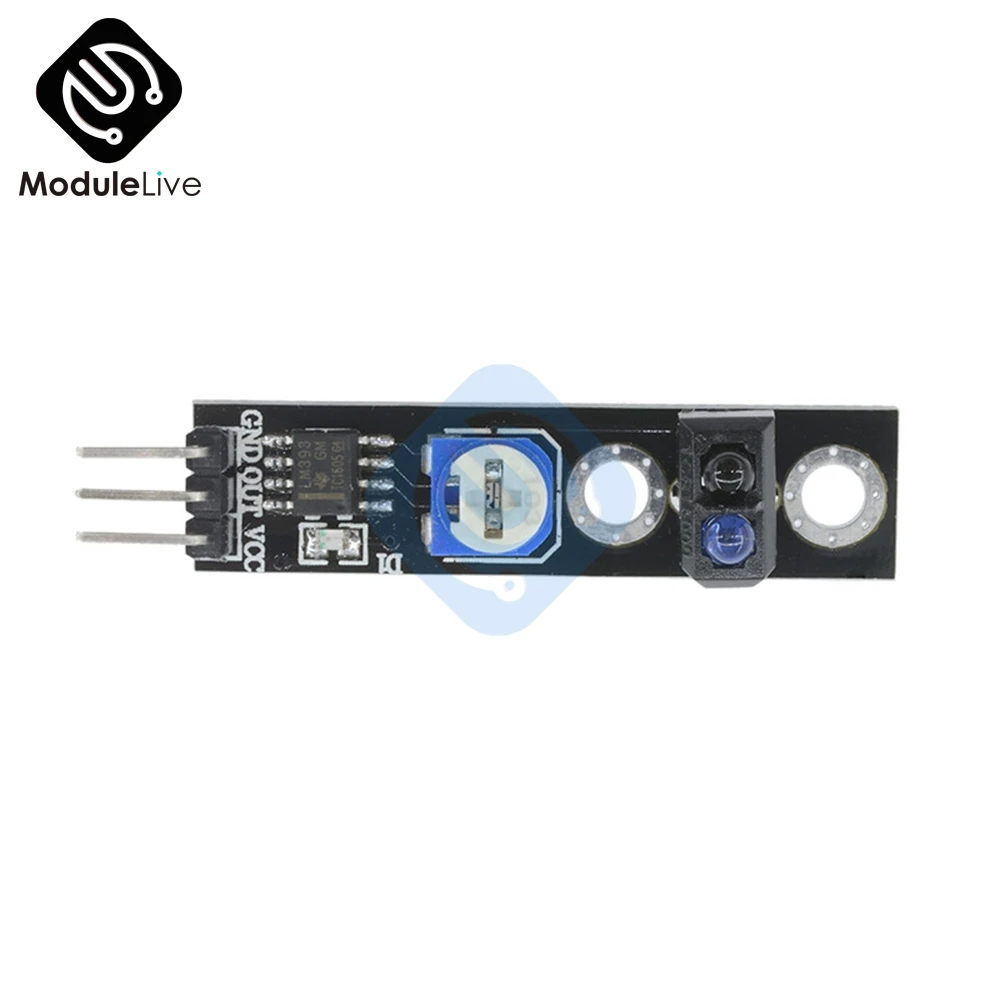 capteur IR réfléchissant infrarouge TCRT5000, Module de suivi de ligne 3.3-5V pour voiture intelligente - الصورة 6
