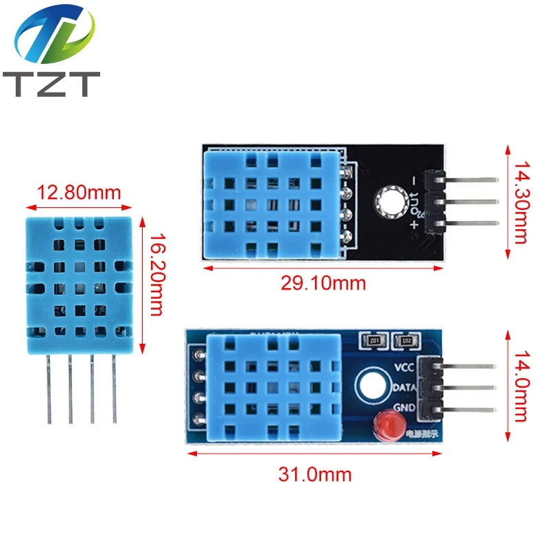 capteurs numériques de température et d'humidité, DHT11 - الصورة 3