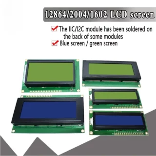 LCD1602 LCD 2004 12864 module écran bleu vert 16x2 20X4 caractères