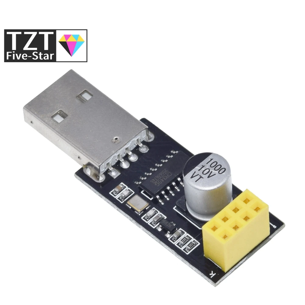 ESP01 UART GPIO0 Adaptateur de ESP-01 ESP8266 CH340G USB à ESP8266 Série Sans Fil Wifi - الصورة 2
