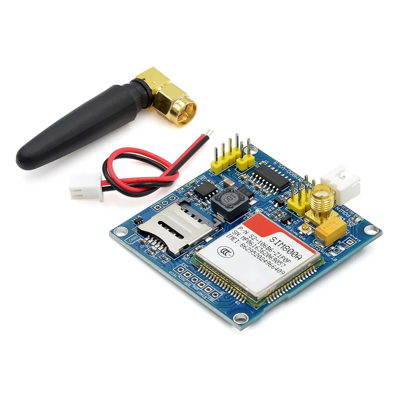 SIM900A Module d'extension sans fil GSM GPRS STM32 antenne de carte testée