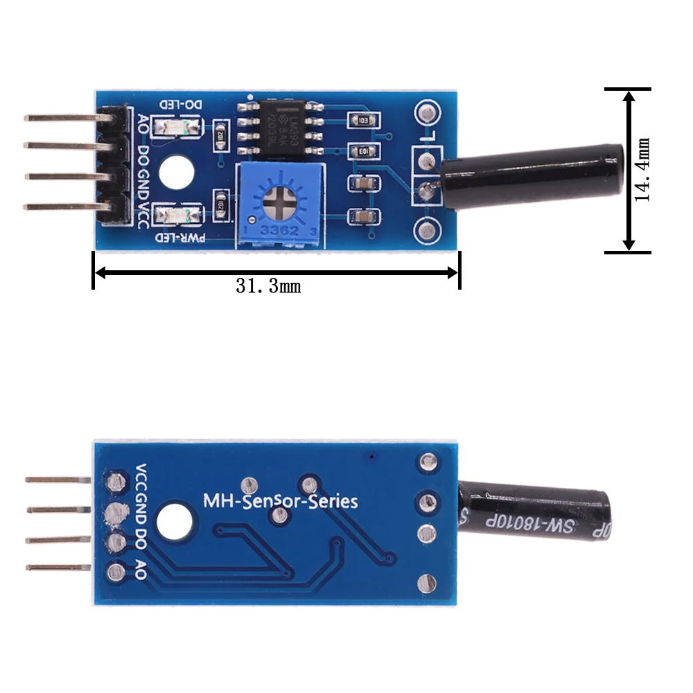 capteur de choc normalement ouvert, Module de capteur de vibrations - الصورة 5