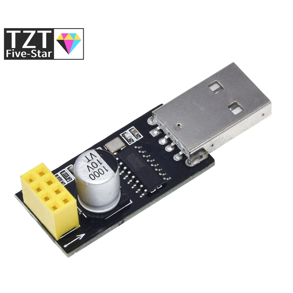 ESP01 UART GPIO0 Adaptateur de ESP-01 ESP8266 CH340G USB à ESP8266 Série Sans Fil Wifi - الصورة 3