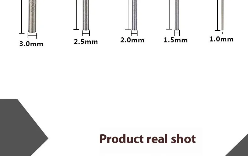 5pièces forets à revêtement en titane HSS forets en acier rapide ensemble outil outils électriques de haute qualité 1/1.5/2/2.5/3mm - الصورة 5