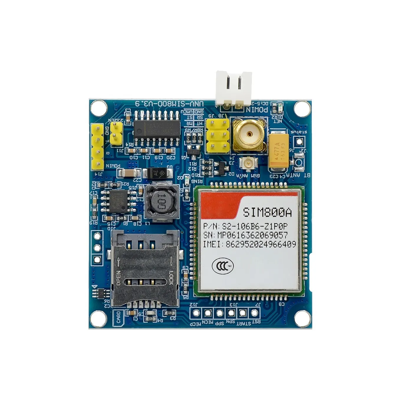 SIM900A Module d'extension sans fil GSM GPRS STM32 antenne de carte testée - الصورة 5