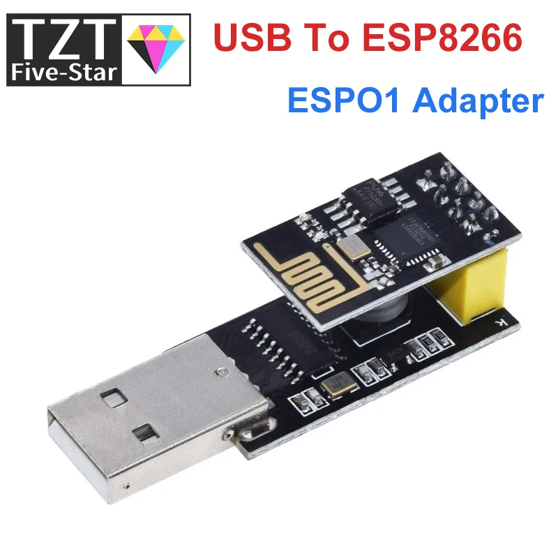ESP01 UART GPIO0 Adaptateur de ESP-01 ESP8266 CH340G USB à ESP8266 Série Sans Fil Wifi