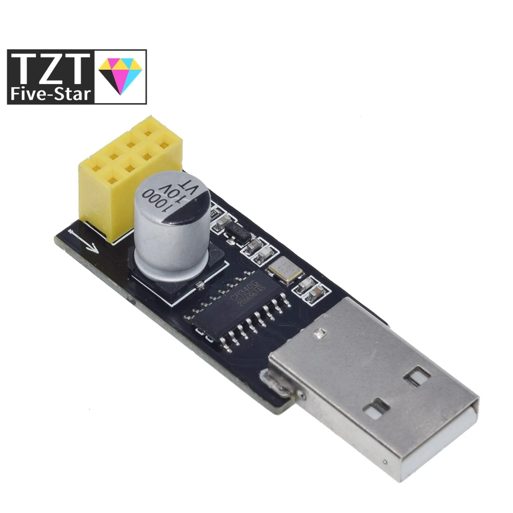 ESP01 UART GPIO0 Adaptateur de ESP-01 ESP8266 CH340G USB à ESP8266 Série Sans Fil Wifi - الصورة 4