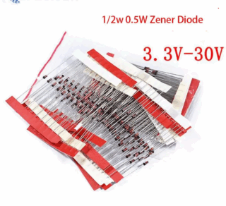 Diode Zener 3.3v-30v 1/2w