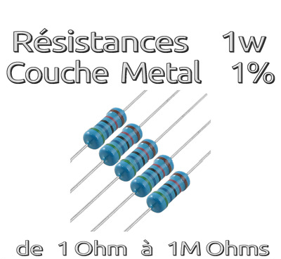 .Résistances 1W