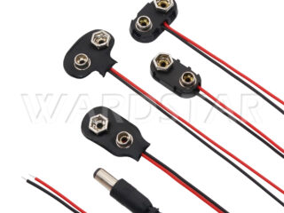 Connecteur à pression pour batterie 9V, câble d'alimentation, Type T/I, support de fils, 15cm