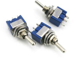 Mini interrupteur à levier, 3 broches, ON/OF, haute qualité, 3A 250VAC