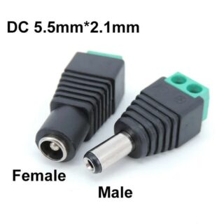 Broches de connecteur d'alimentation CC, prise femelle et mâle    jac 9v