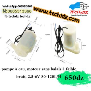 Mini pompe à eau Submersible 3-6V DC, Mini pompe à moteur sans balais 120l/H