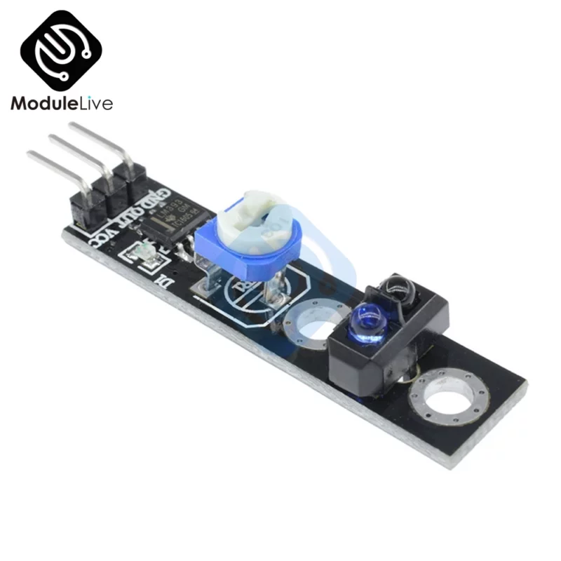 ⁦capteur IR réfléchissant infrarouge TCRT5000,  Module de suivi de ligne  3.3-5V pour voiture intelligente⁩ - الصورة ⁦3⁩