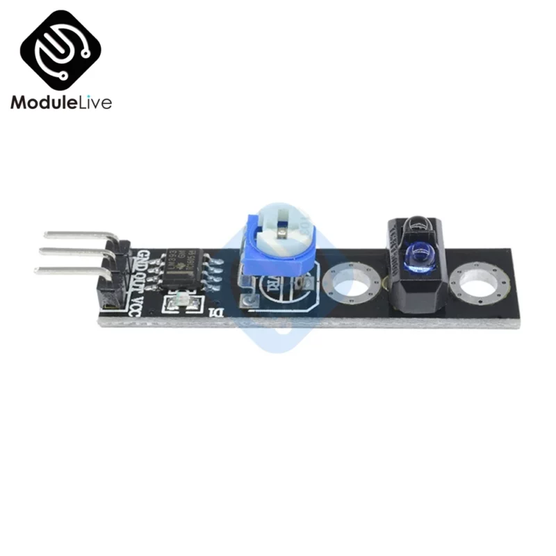 ⁦capteur IR réfléchissant infrarouge TCRT5000,  Module de suivi de ligne  3.3-5V pour voiture intelligente⁩ - الصورة ⁦2⁩