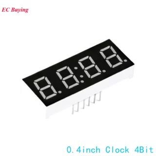 Afficheur 7 segments 4 bits rouge LED  Anode commune