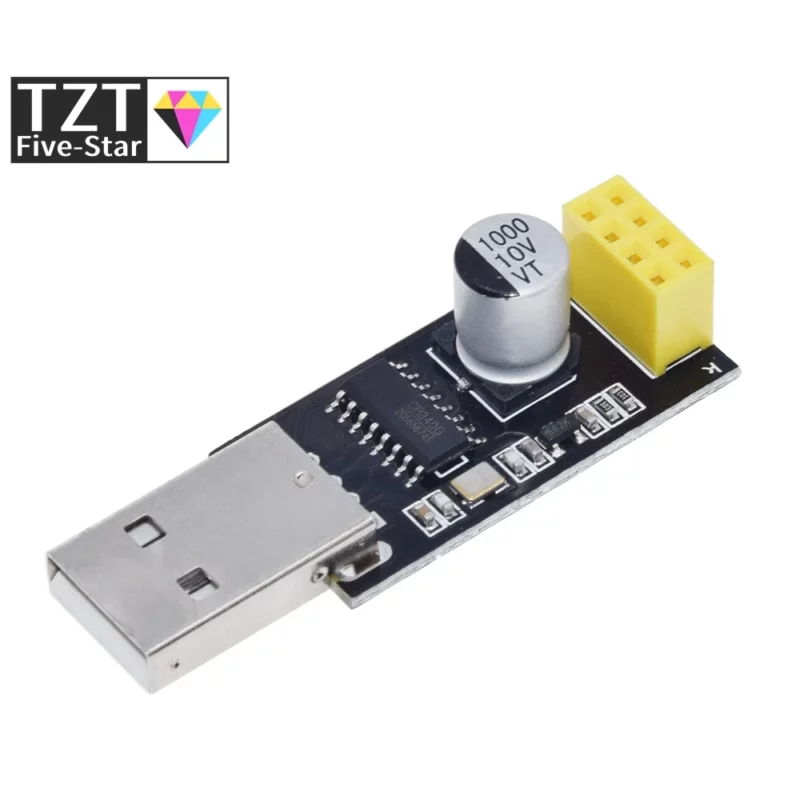 ⁦ESP01 UART GPIO0 Adaptateur de ESP-01 ESP8266 CH340G USB à ESP8266 Série Sans Fil Wifi⁩ - الصورة ⁦6⁩