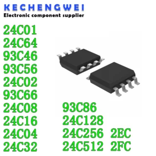 mémoire EEPROM: 24C01, 24C02, 24C04, 24C08, 24C16, 24C32, 24C64, 24C128