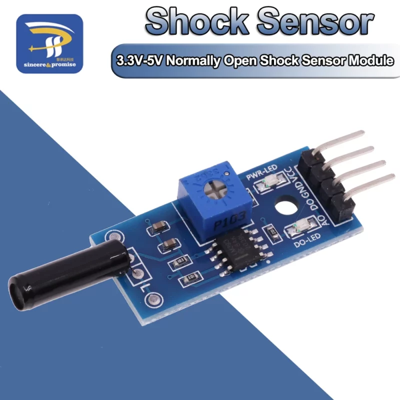 capteur de choc normalement ouvert, Module de capteur de vibrations