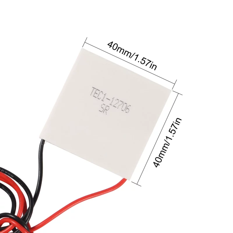 ⁦réfrigération à semi-conducteur TEC1-12706,  Peltier de refroidissement thermoélectrique , 12V 6A⁩ - الصورة ⁦2⁩