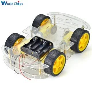 Kit de châssis de voiture robot intelligent,  boîtier de batterie pour Ardu37, kit de bricolage