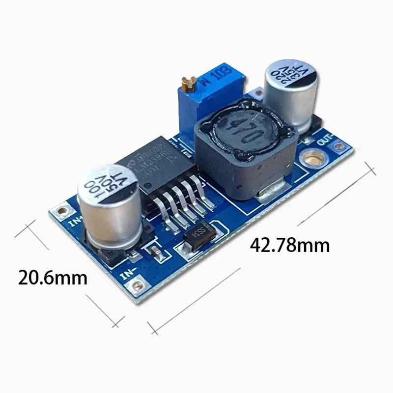 Régulateur de tension Variable abaisseur LM2596S DC-DC, entrée 3.0-40V, sortie 1.5-35V, - الصورة 3