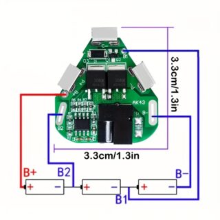 3S 12.6V 6A BMS Li-ion Lithium Battery Protection Board 18650 Power Bank Balancer Battery