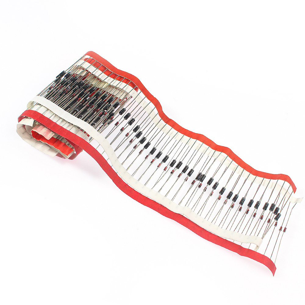 200pcs/Box 8 Values Diodes Assorted Kit 1N4148 1N4007 1N5819 1N5399 1N5408 1N5822 FR107 FR207 Schottky Diode / Rectifier Diode - الصورة 5