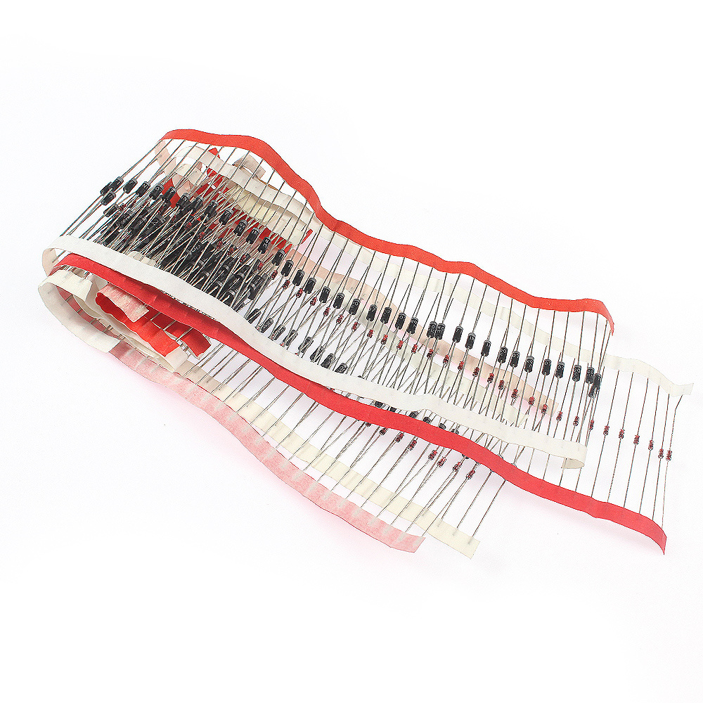 200pcs/Box 8 Values Diodes Assorted Kit 1N4148 1N4007 1N5819 1N5399 1N5408 1N5822 FR107 FR207 Schottky Diode / Rectifier Diode - الصورة 6